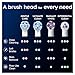 Oral-B iO Gentle Care Electric Toothbrush Head, Twisted & Angled Bristles for Deeper Plaque Removal, Pack of 4, Suitable for Mailbox, White