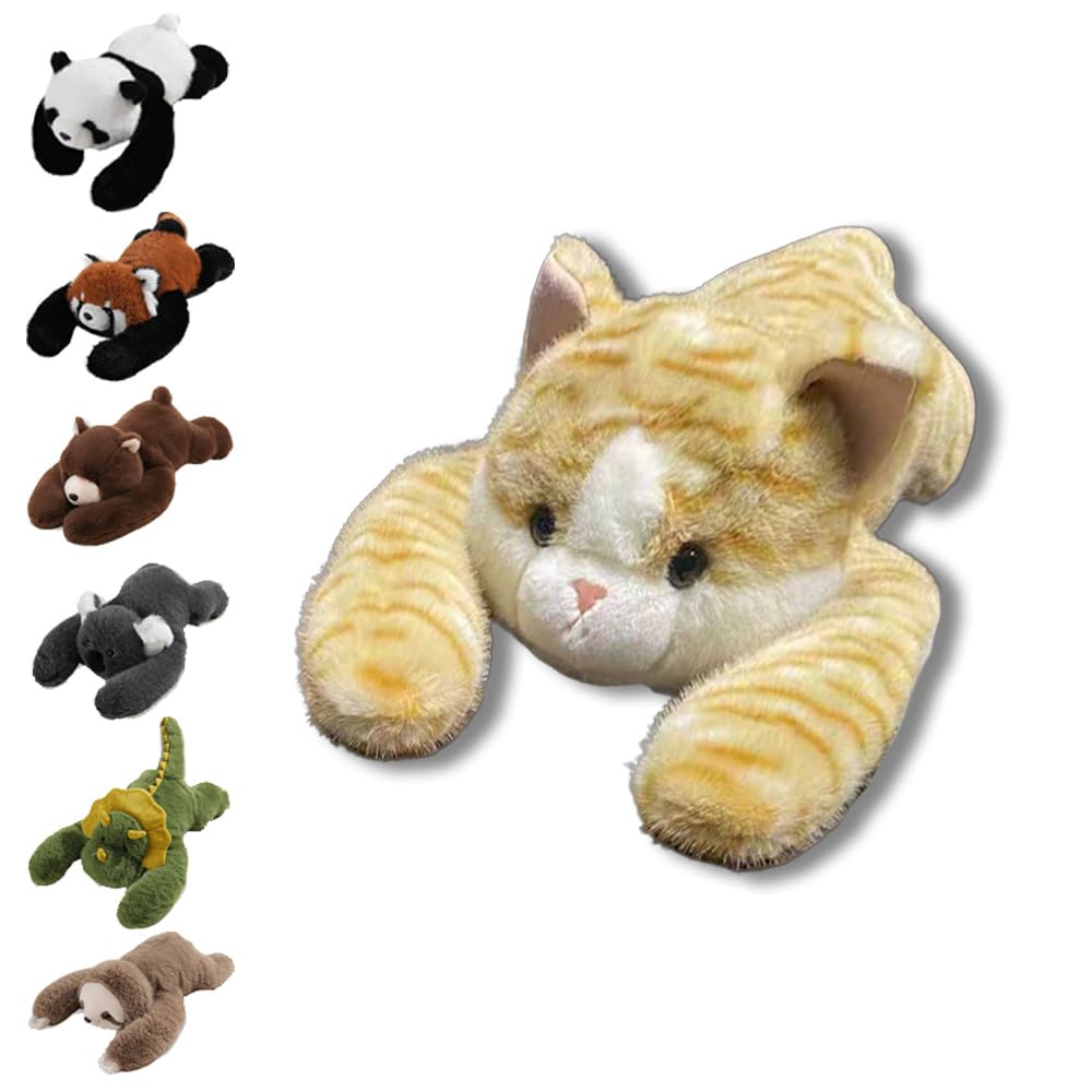 Weighted Plush Animals, Hugging Pillow for Anxiety Relief & Sleep Support, Cute Soft Plush Toy Pillow, weighted animals for adults (Yellow Cat, 45CM)