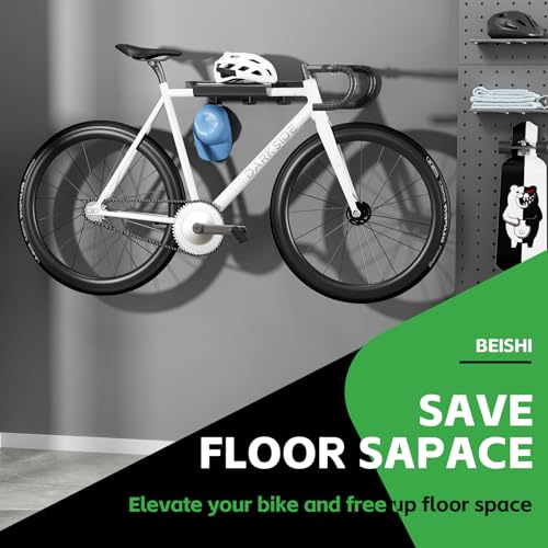 BEISHI Bike Wall Mount with Shelf