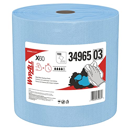 Black Friday Clearance WypAll General Clean X60 Multi-Task Cleaning Cloths (34965), Jumbo Roll, Blue, 1,100 Sheets / Roll, 1 Roll / Case Buy 1 get 1 WypAll General Clean X60 Multi-Task Cleaning Cloths (34965), Jumbo Roll, Blue, 1,100 Sheets / Roll, 1 Roll / Case