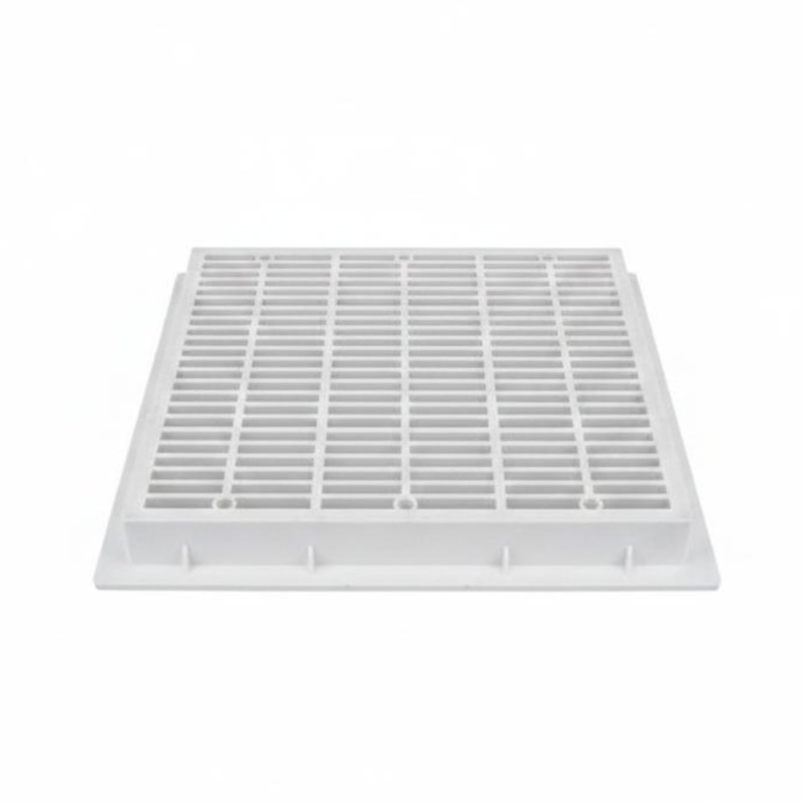 Pool Drain Grate Slotted Design Square Pool Drain Cover for Aquatic Pond, 1031 White 250x250mm-image-21
