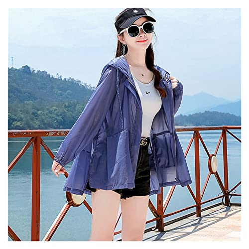 Veste de protection solaire à capuche fluide et veste mince d'été qualitative