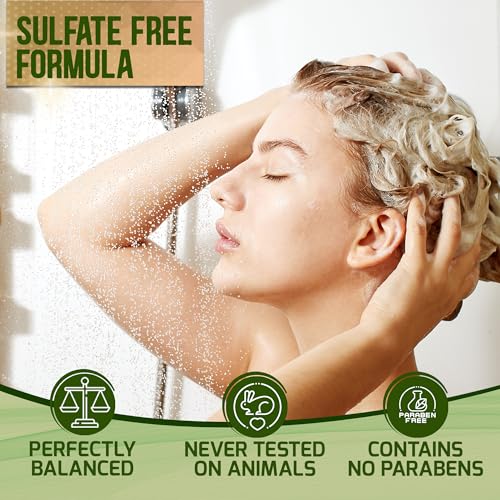 Image of Tea Tree Oil Shampoo and Conditioner Set - Sulfate and Paraben Free Treatment for Oily Hair and to Help Reduce Your Itchy and Dry Scalp - Healthy Anti Dandruff Formula for Men and Women