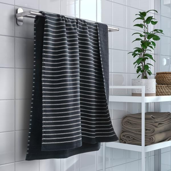 ProTuning BROKGINST Asciugamano da bagno, nero, 70x140 cm