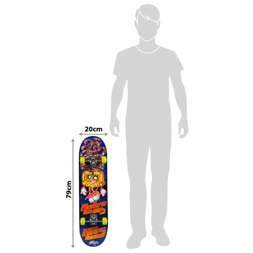 COLORBABY CB Riders Monopatín, Patinete Skate, Fabricado de Madera, Eje Aluminio, Antideslizante, Skateboard niño, Tabla con 4 Ruedas PU, Máximo 100 kg, Regalo 6 años — view 4