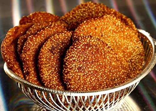 Lazy Shoppy® Ariselu Sweet | Andhra Sweets | Andhra Snacks | Winter Snacks | Indian Sweets | Diwali Sweets |Adhirasam Sweet | Kajjaya| అరిసెలు | ಕಜ್ಜಾಯ | அதிரசம் | कज्जाया | Anarsa | Arisa Pitha|ଆରିସା ପିଠା | Odisha Sweets | ଆରିସା) | Sweet Pancake (Pack of 25 Ariselu)