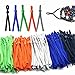 Produktbild HX Einstellbarer Gummizug, Gummiband für mundschutz bunt, einstellbare Gummizugschnur Gummibandseil | Elastische Schnur | Elastisches Band | Nähband, 100 St¨¹ck 5-mm