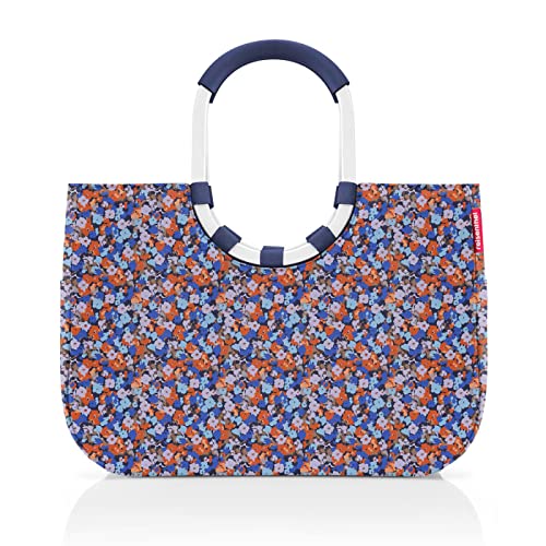 reisenthel loopshopper L Stabile Tasche mit praktischen Fächern aus recycelten PET-Flaschen Charmantes und wasserabweisendes Design, Farbe:viola blue