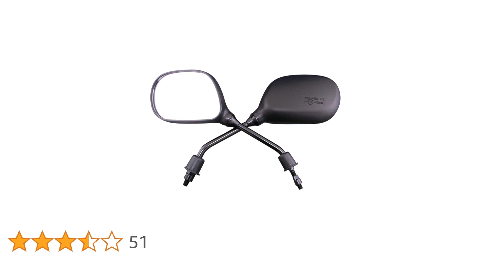 Amazon | ホンダ スクーター用楕円 汎用バックミラー左右セット