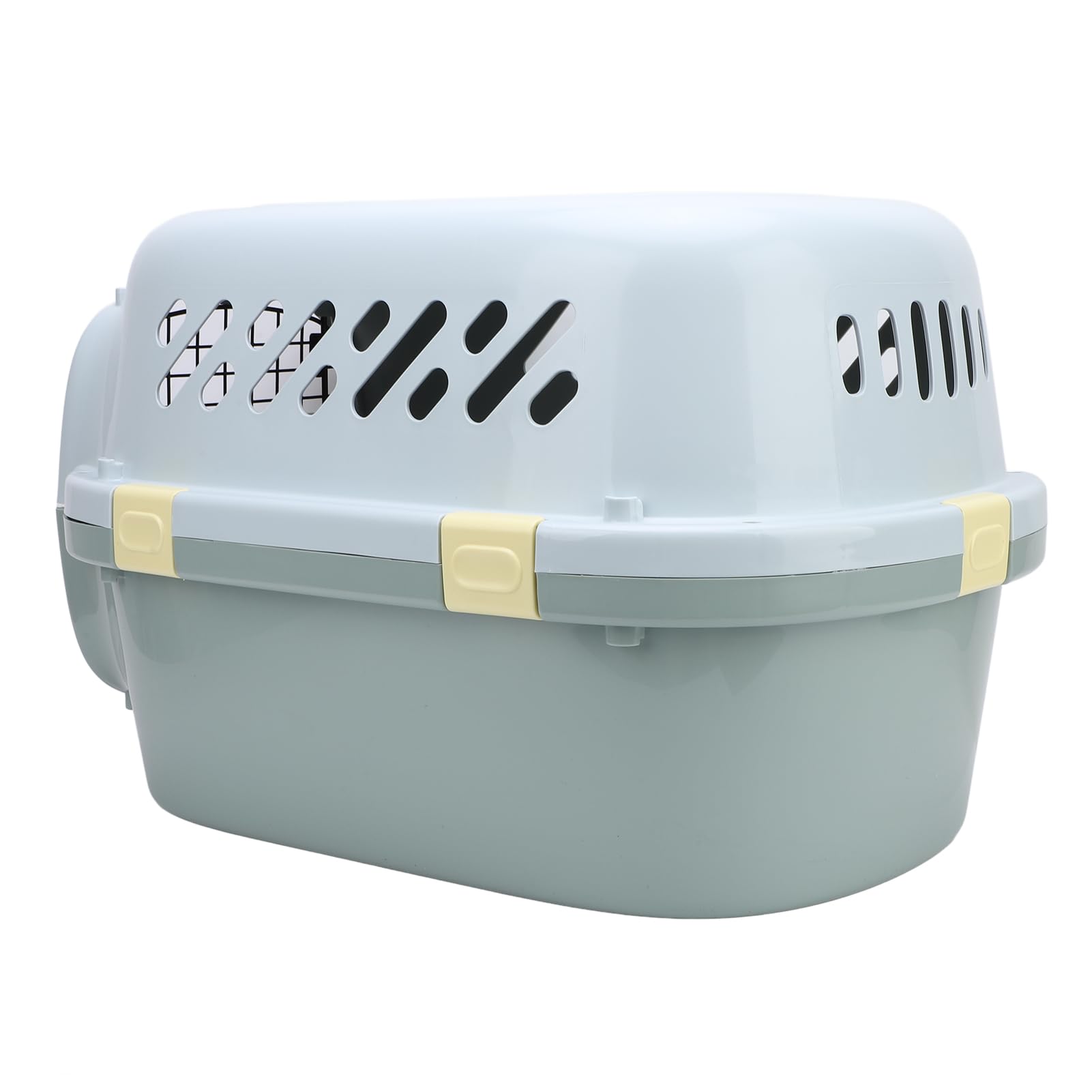 Trasportino da Viaggio per Cani e Gatti in Plastica Dura con Porta con Serratura, Design di Ventilazione per Uso Interno Ed Esterno Trasportino per Animali Portatile in ABS per Piccoli (L)