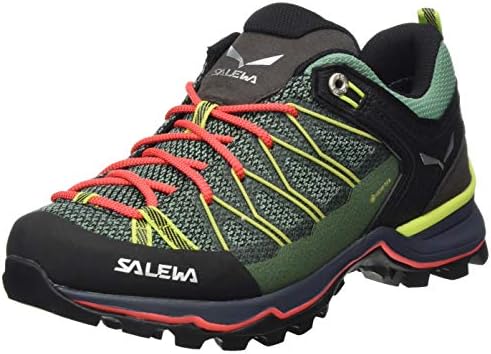 Salewa Mountain Trainer Lite GTX Shoe - Women's Feld Green/Fluo Coral 9