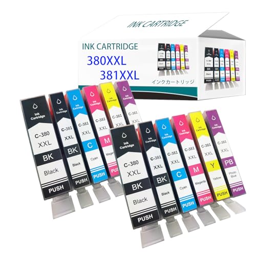 Amazon.co.jp: Diumy 380XXL 381XXL交換用インク カートリッジ 用Canon