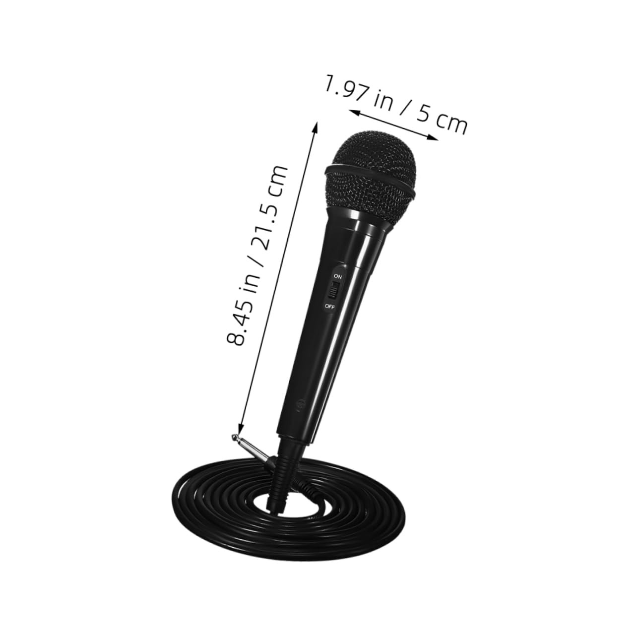 Hemoton 2pcs Handheld Dynamic Microphone Wired Vocal Mic for Home Karaoke Live Streaming Outdoor Parties and Amplifier Connection Jack Durable Design