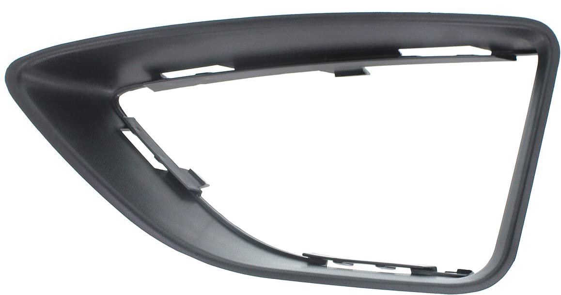 Evan Fischer Front Left Side Fog Light Trim Compatible with 2010-2012 Ford Fusion Textured Black FO1038121