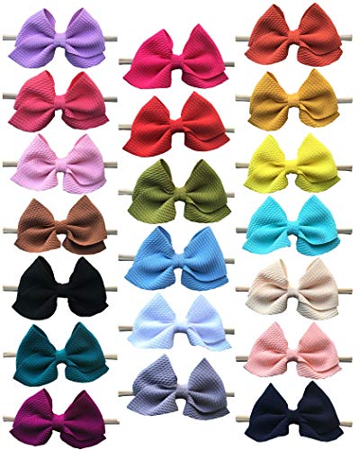 Qandsweet Baby Girl's Headbands and Bows Hair Accessories (20Pcs Newest08)
