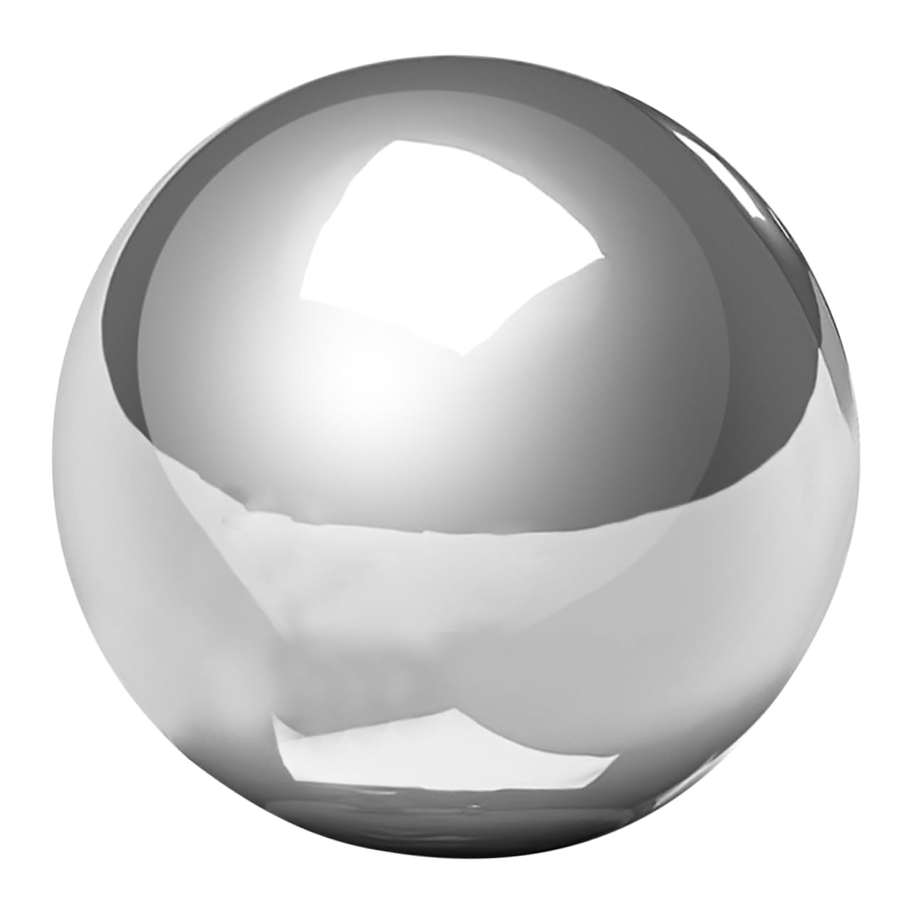 Gartenkugel aus Edelstahl Spiegelpolierte Kugel mit Reflektierender Oberfläche Leichtes Kugelornament für Stilvolle Gartendekoration im Außenbereich