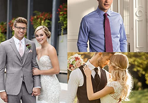 Enlision Royal Blue Ties For Men Floral Mens Ties Pocket Squares Classic Woven Wedding Business Necktie Handkerchief Party #TOP4