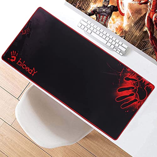 Image of Large Extended Long 700 x 300 mm Mouse Pad for Keyboard & Mouse | Water Resistant Anti Slip Surface Ideal for Office Home and Gaming Setup (Bloody -10)