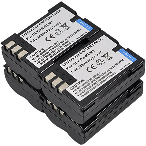 4X Battery+Charger USB Dual for BLM-1 BLM1 PS-BLM1 C-5060 C5060 C-7070 C-8080 EVOLT E-1 E-3 E-30 E-520 E-300 E-330 E-500 E-510 Wide Zoom
