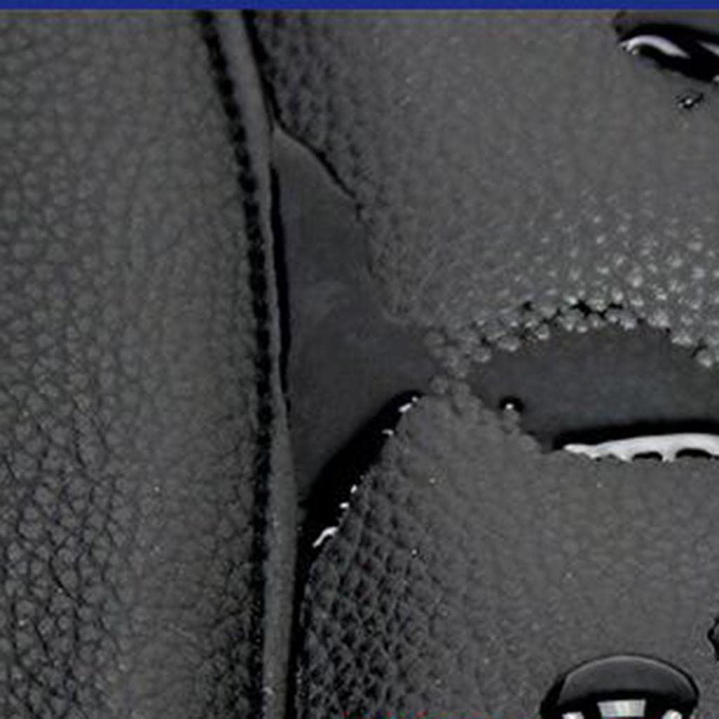 ?????? 35cm Black Leather Motorcycle Warm Knee Pad Leg Warmer Adjustable