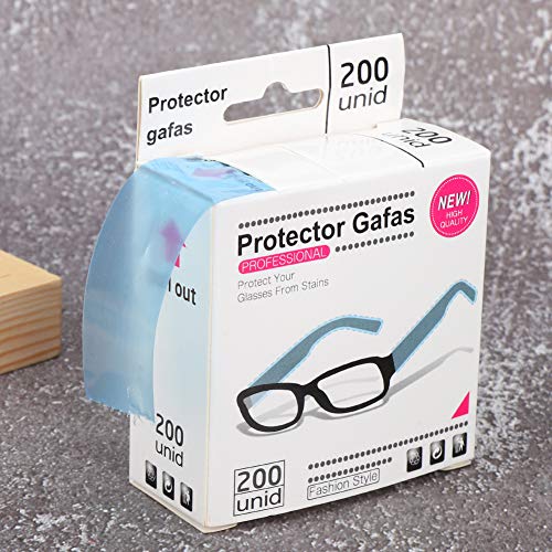 200 Stück/1 Rolle Einwegartikel, Brillen & Zubehör Brillenetui Brillenbeinhülsen Abdeckung Haarfärben Brille Fußschutz Färben Haar Shampoo Fußschutz Werkzeug Brille Schutzzubehör