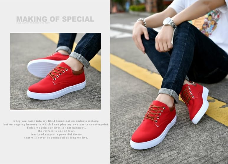 Comfortable Men's Canvas Skate Shoes for Autumn, Halloween - Black/Grey/Khaki3