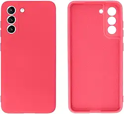 Capinha Flexível Colorida Slim Compatível com Samsung Galaxy S22-3 Camadas de Proteção - PREMIUM DUPIN (Rosa)