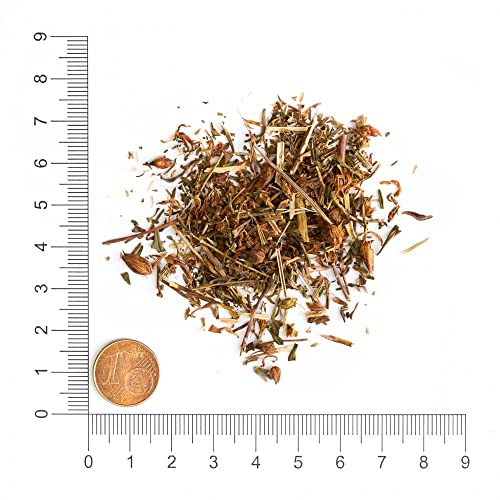 Krauterie Johanniskraut Hund, Einzelfuttermittel für Hunde (100 g), Johanniskraut Geschnitten in Spitzenqualität