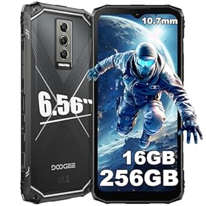 DOOGEE Blade 10 Pro 2025 Outdoor Smartphone 256GB+16GB(2TB) Outdoor Handy Ohne Vertrag, 6.56'' HD+, 50MP+8MP Kamera 5150mAh Baustellenhandy, 3 Card Slot/IP68/69K/NFC/Face ID/OTG