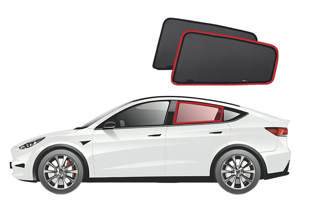 Genuine SNAPSHADES Car Rear Window Shades for Tesla Model Y (2020