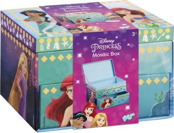 Totum Boîte à bijoux Disney Princess - Kit de loisirs créatifs, décoration de boîte à bijoux