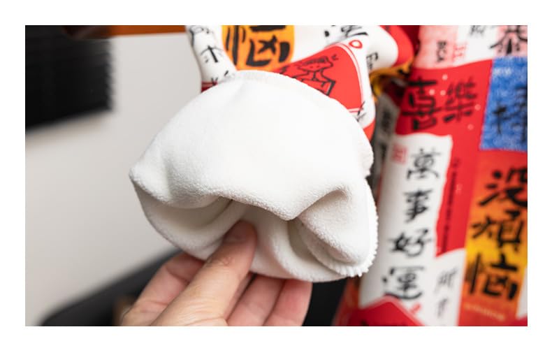 Chinese New Year boys fleece thermal hoodie fashion Red lucky long sleeve top4