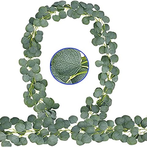 YQing Guirnalda Eucalipto Artificial Cover