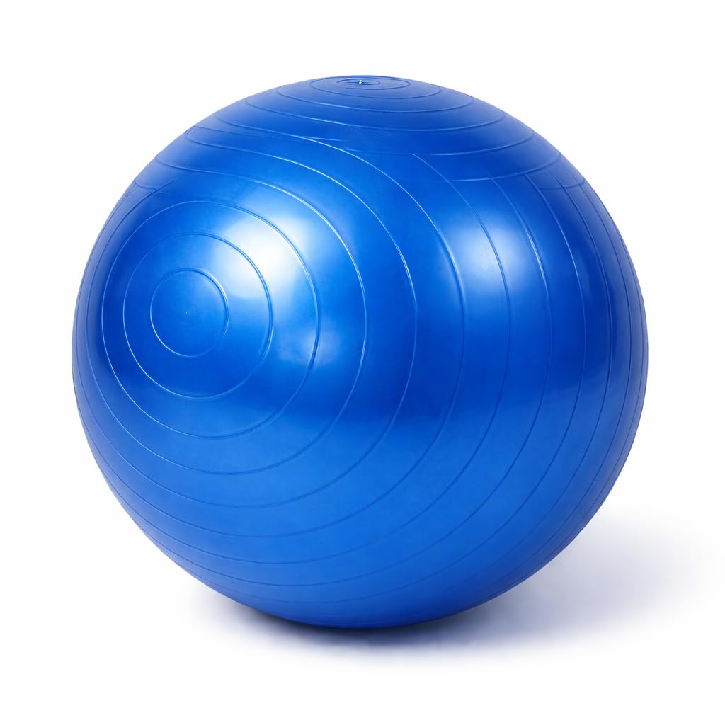 Pregnancy Ball for Exercise & Labor Support – Anti-Burst Birthing Ball with Pump – Yoga Stability Ball for Pregnancy, Core Strength & Postpartum Fitness – Non-Slip, Durable Gym Ball (BLUE, 65cm)
