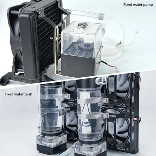 Soporte metálico para radiador de 120mm para PC miniatura 7