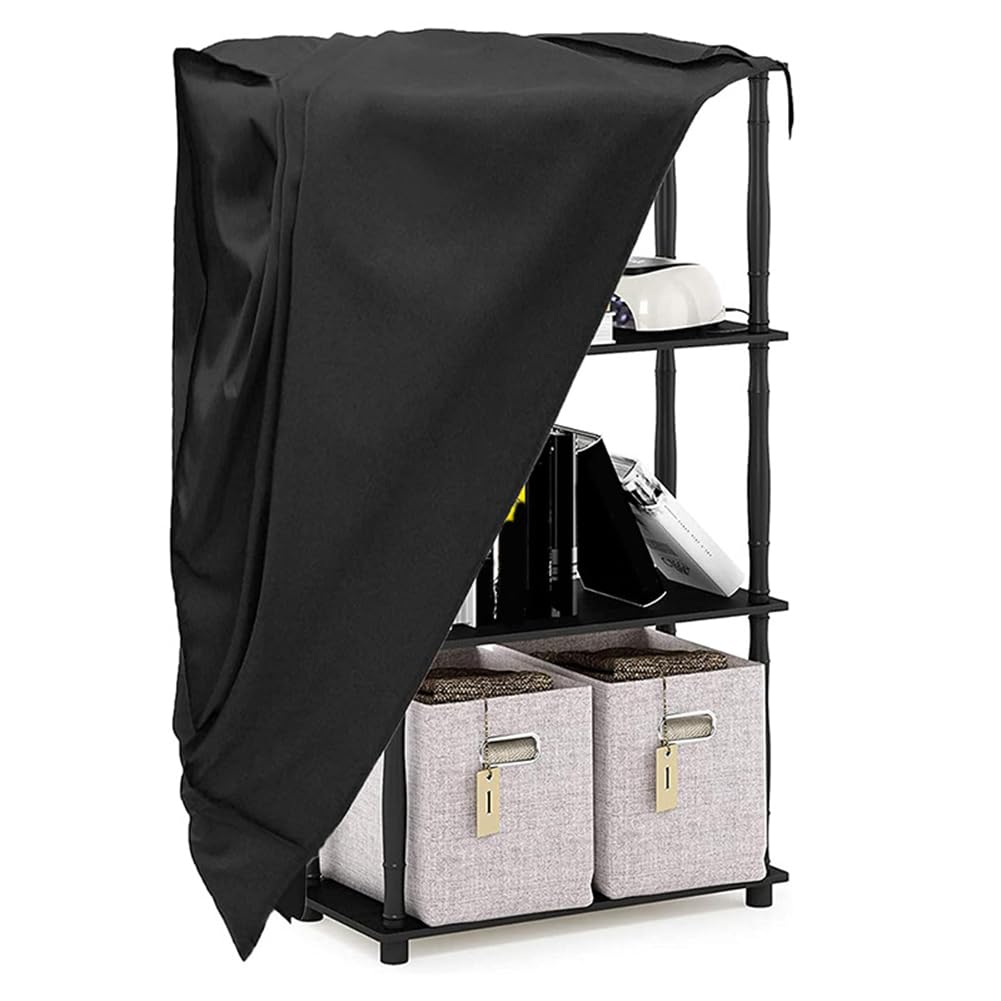 Housse imperméable pour étagères, housse transparente pour étagères, avec charnières à 3 voies, adaptée aux racks 91,7 x 45,7 x 182,7 cm (longueur x largeur x hauteur)