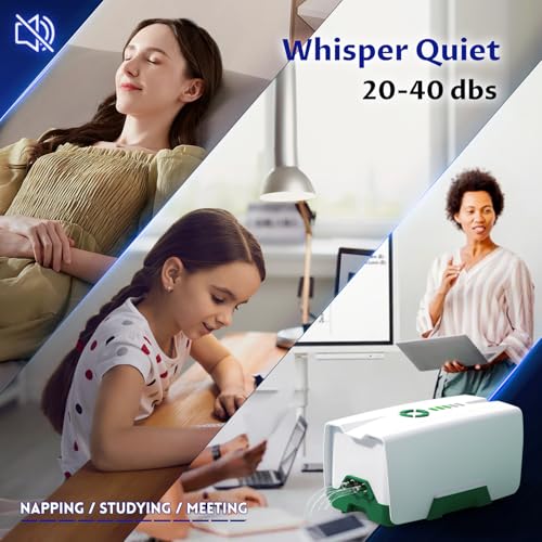Image of Ghosthorn Quiet AC /DC Aquarium Air Pump Battery Powered Aquarium Bubbler with 87 Hours Battery Life 2-Outlet Rechargeable Bait Aerator Adjustable Oxygen Pump, Power Outages and Emergency
