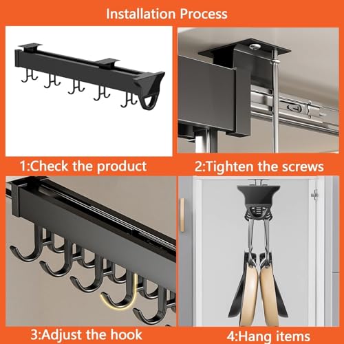 Percha ajustable para cinturón, bufanda, estante de aluminio extraíble para corbatas y solución de almacenamiento de ollas para gabinetes