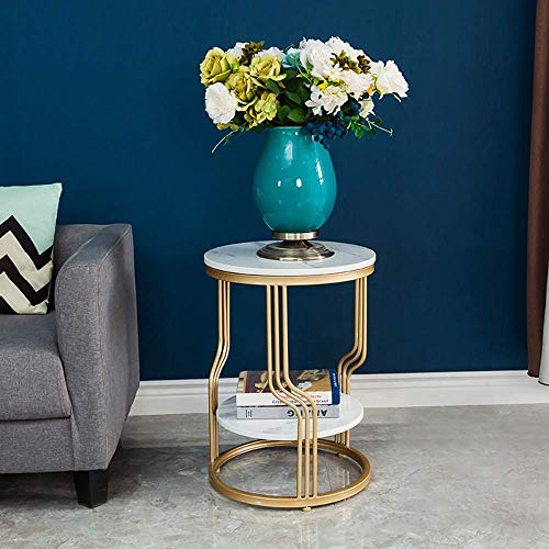Table basse ronde en marbre : la solution gain de place pour petit salon - 3