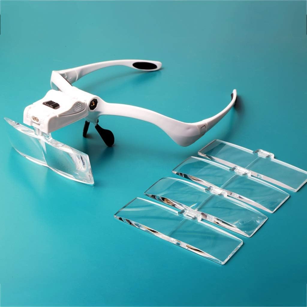 Illuminated Hands Free Headband Magnifier with LED Light