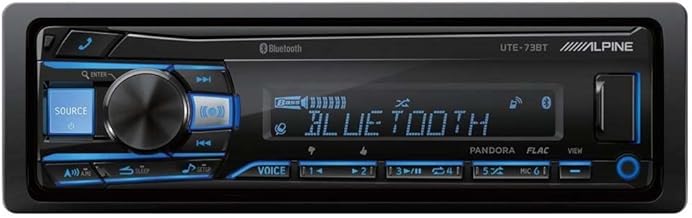 Alpine UTE-73BT Mech-Less Digital Media Receiver with Bluetooth® Wireless Technology