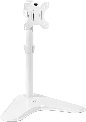 VIVO STAND-V001HW - Soporte de escritorio para monitor único, sostiene pantallas de hasta 32 pulgadas regular y 38 pulgadas ultra anchas, base de