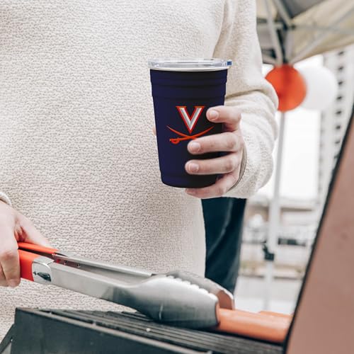 Image of Logo Brands NCAA 22 oz Stainless Steel Tailgate Cup -Double Wall Vacuum-Sealed Durable For Hot & Cold Drinks, Perfect for Gameday & Tailgating