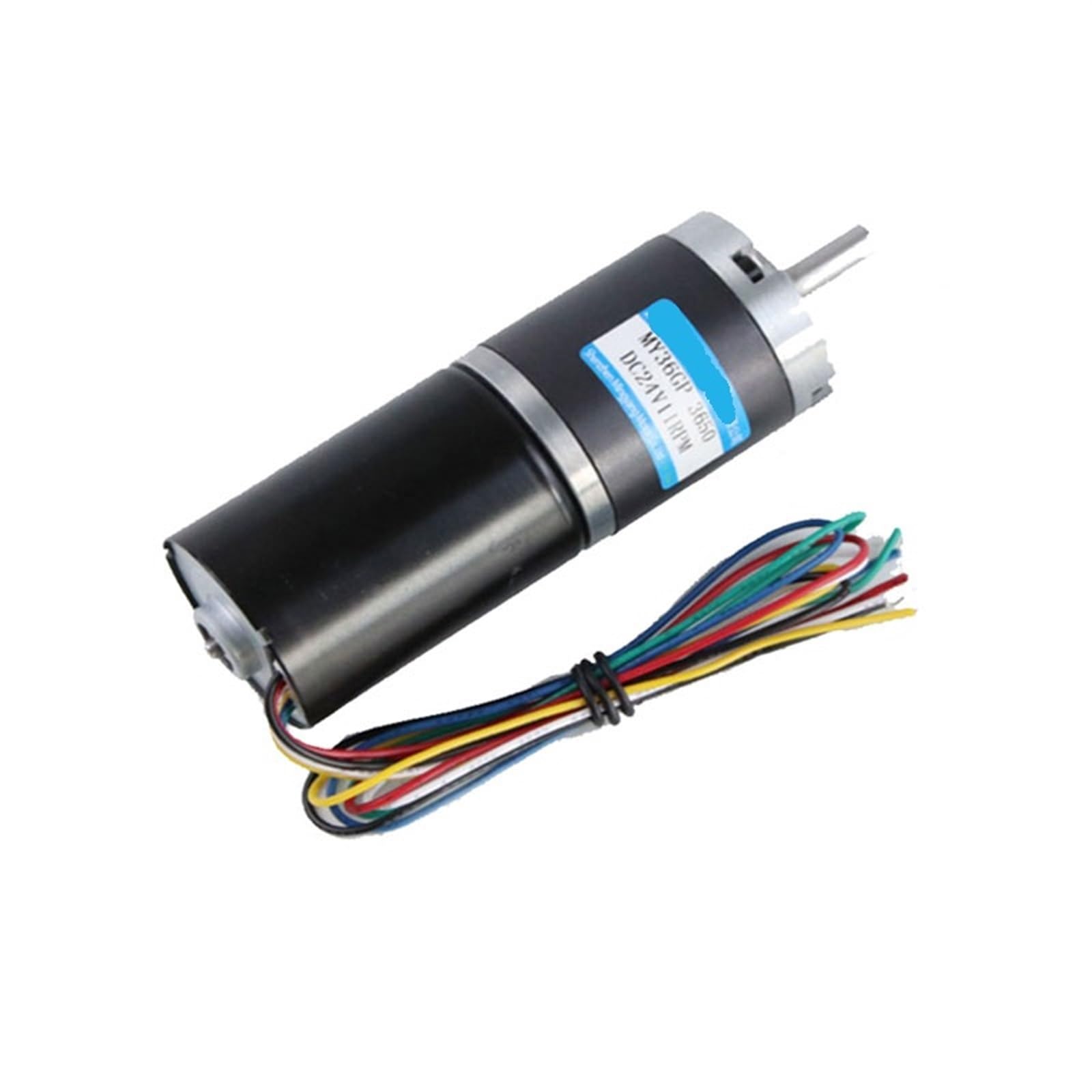 JJHQOKYNA 12V 24V 15W Planetary Brushless DC Gear Motor 36MM with Brake 6 Lines 36GP-3650 Low Speed Small(6mmMotor and Bracket,12V 160RPM)
