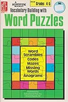 Vocabulary Building with Word Puzzles: Word Scrambles Codes Mazes Missing Words Anagrams 0880127864 Book Cover