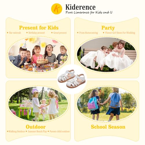 Image of Kiderence Toddler Girls Sandals Little Girls Kids Summer Shoes Toddler Sandals
