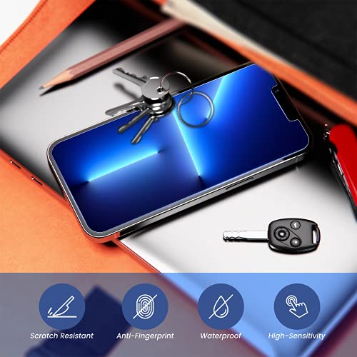 Mkeke Compatible with iPhone 13 Pro Max Screen Protector, Tempered Glass Screen Protector for iPhone 13 Pro Max with… - Image 5