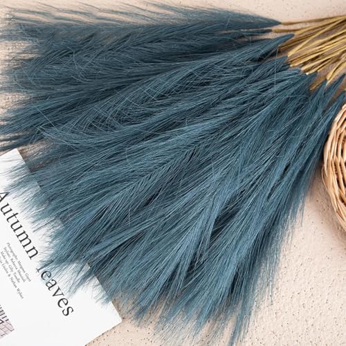 Ramo Artificial de Pasto Pampas Boho 5 Piezas Azul Oscuro miniatura 1