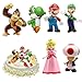 WELLXUNK® Super Mario Figures, Super Mario Giocattoli Modello, Super Mario Bros PVC Toys, Personaggi Super Mario Bros, Super Mario Mini Giocattoli, Super Mario Bros Action Figure