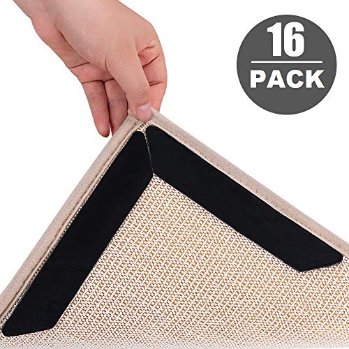 Blizim 16 Piezas Antideslizante Alfombra Pinzas Agarre Adhesivos Reutilizable